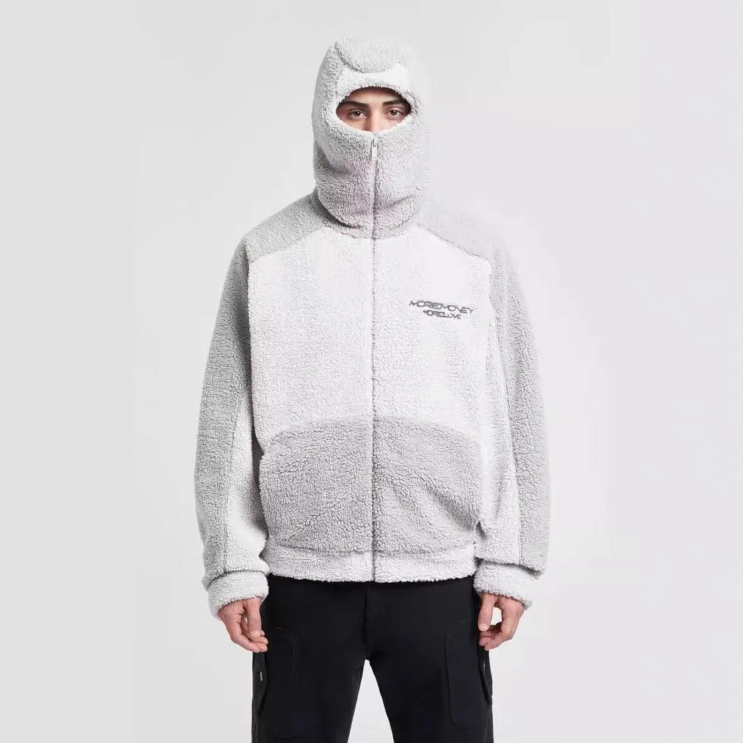 Lambswool Fashion Hoodie – Warm Loose-Fit Street Style Coat