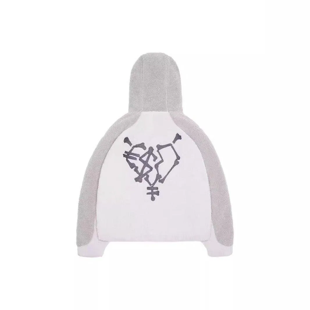 Lambswool Fashion Hoodie – Warm Loose-Fit Street Style Coat